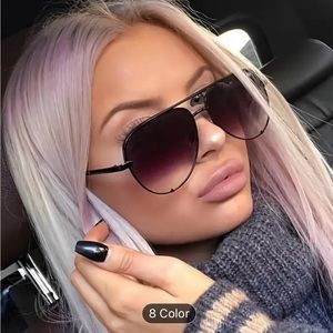 Black Aviator Sunglasses